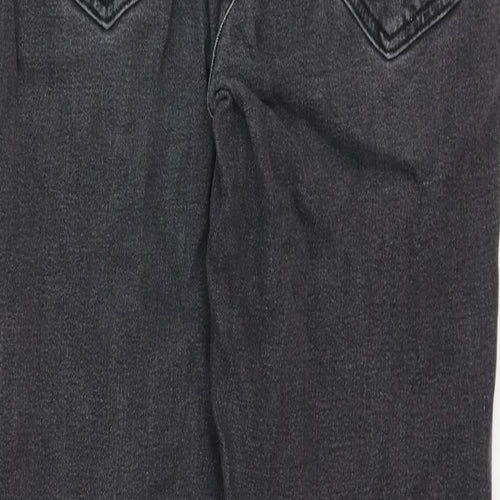 Hoxton Denim Mens Black Cotton Straight Jeans Size 32 in Regular Zip