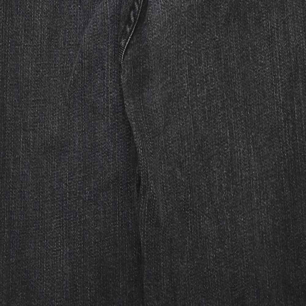 Not Your Daughter's Jeans Womens Black Cotton Straight Jeans Size 30 in Regular Zip