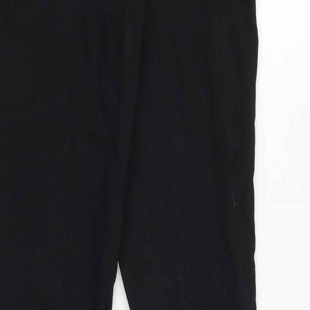 Marks and Spencer Womens Black Cotton Jegging Jeans Size 10 Slim Zip