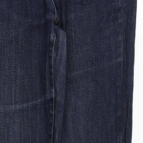 Gap Womens Blue Cotton Straight Jeans Size 32 in Regular Zip