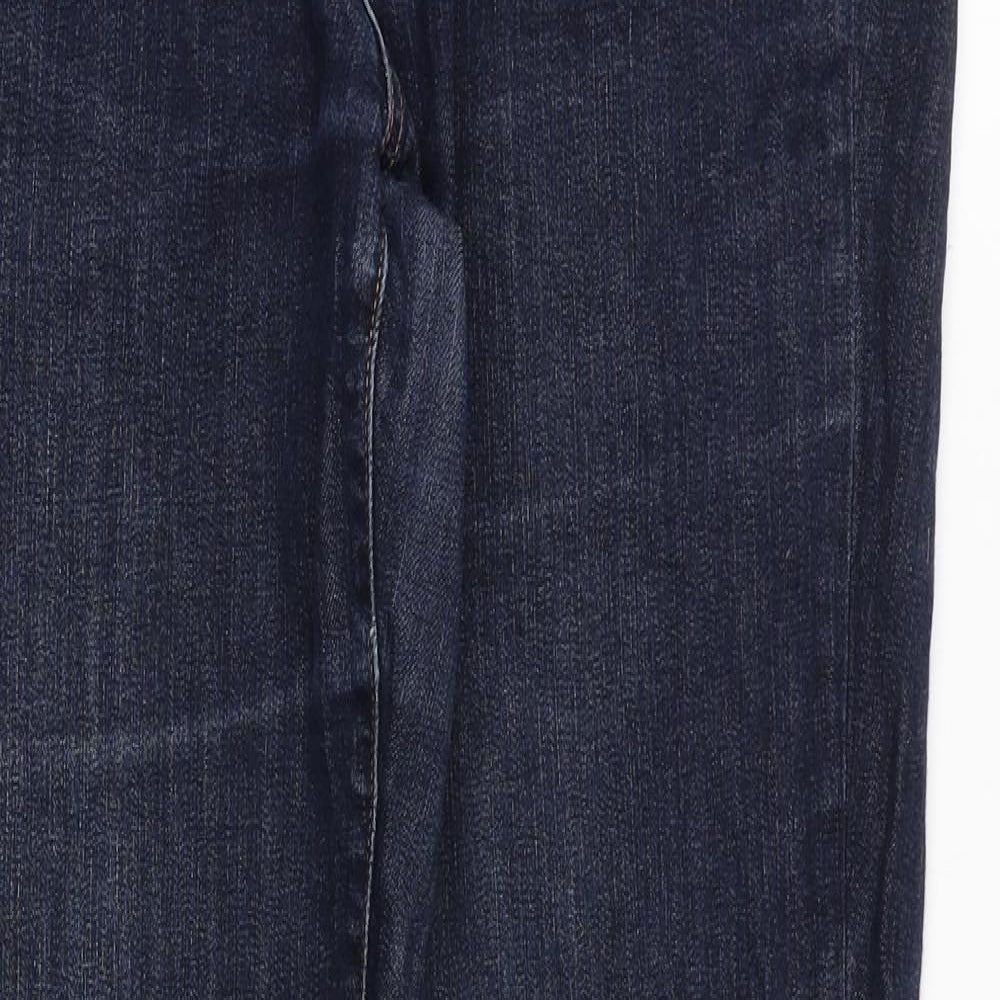 Gap Womens Blue Cotton Straight Jeans Size 32 in Regular Zip