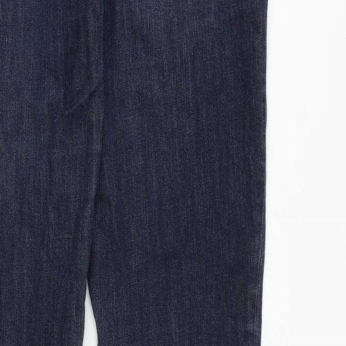 Gap Womens Blue Cotton Straight Jeans Size 32 in Regular Zip