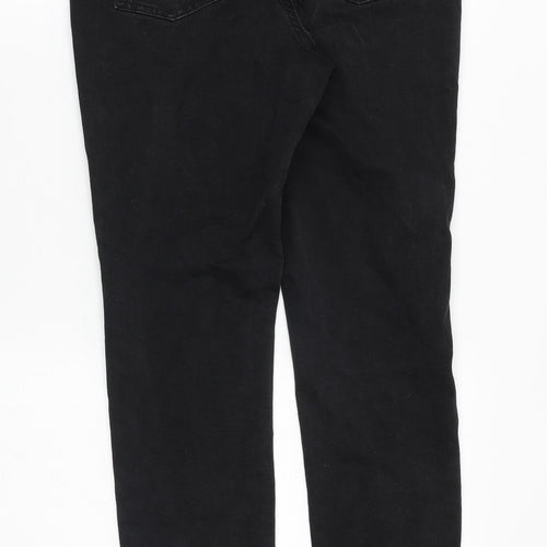 Denim & Co. Womens Black Cotton Skinny Jeans Size 10 Slim Zip