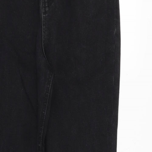 Denim & Co. Womens Black Cotton Skinny Jeans Size 10 Slim Zip