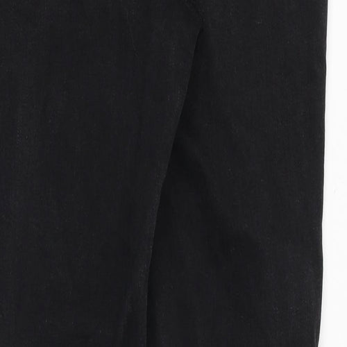 Denim & Co. Womens Black Cotton Skinny Jeans Size 10 Slim Zip