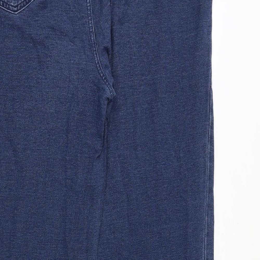 Lands' End Womens Blue Cotton Jegging Jeans Size L Slim