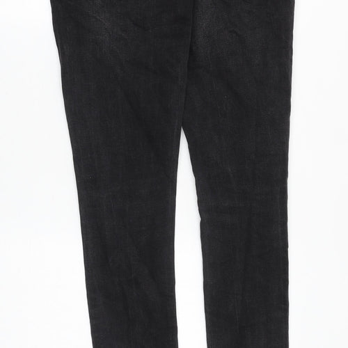 NEXT Mens Black Cotton Skinny Jeans Size 30 in Slim Button