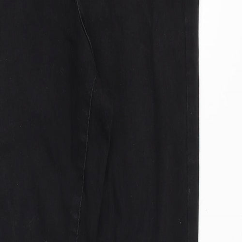 Denim & Co. Womens Black Cotton Jegging Jeans Size 12 Slim Zip