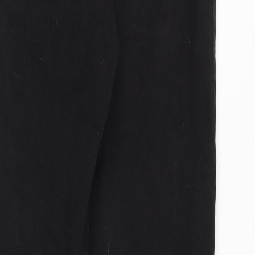 Denim & Co. Womens Black Cotton Jegging Jeans Size 12 Slim Zip