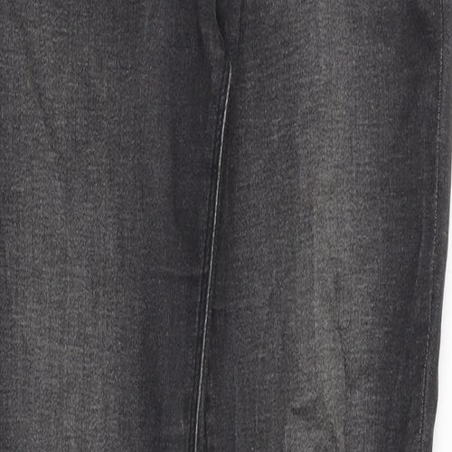 Mango Womens Black Cotton Skinny Jeans Size 8 Slim Zip