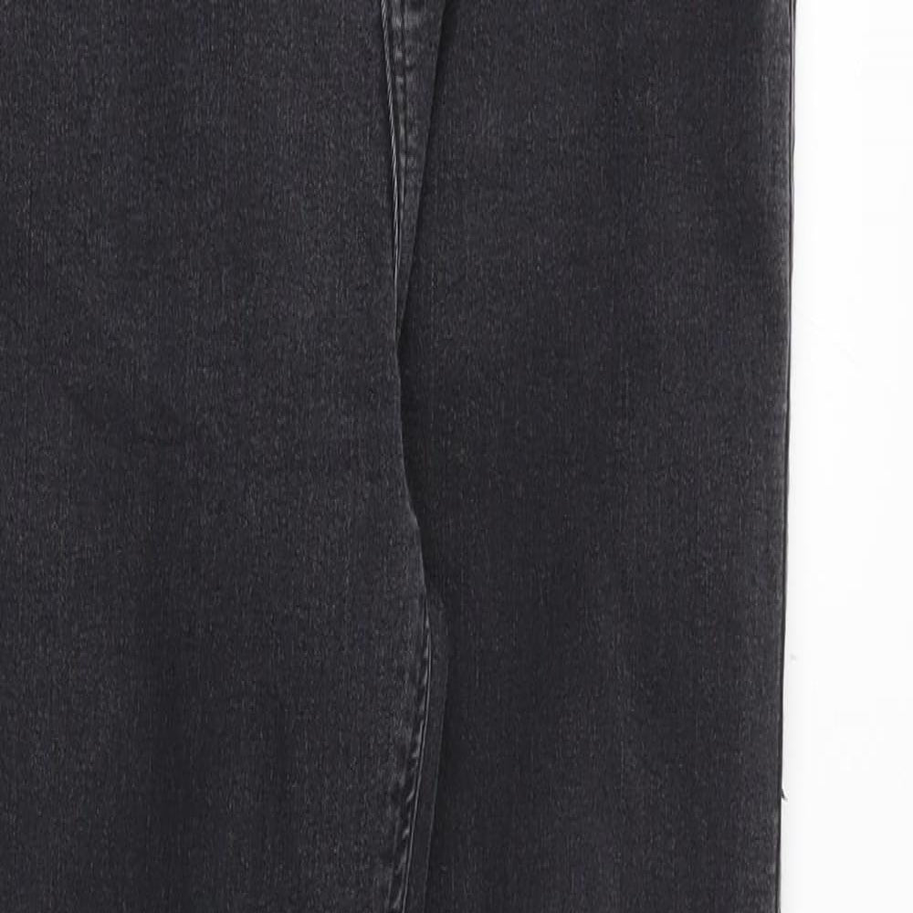 Topshop Womens Grey Cotton Jegging Jeans Size 30 in Slim Zip