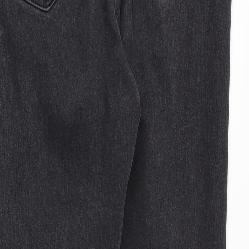 Topshop Womens Grey Cotton Jegging Jeans Size 30 in Slim Zip