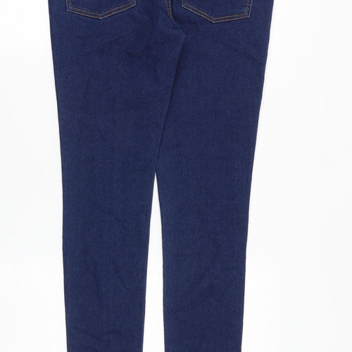 Miss Denim Womens Blue Cotton Skinny Jeans Size 10 Slim Zip