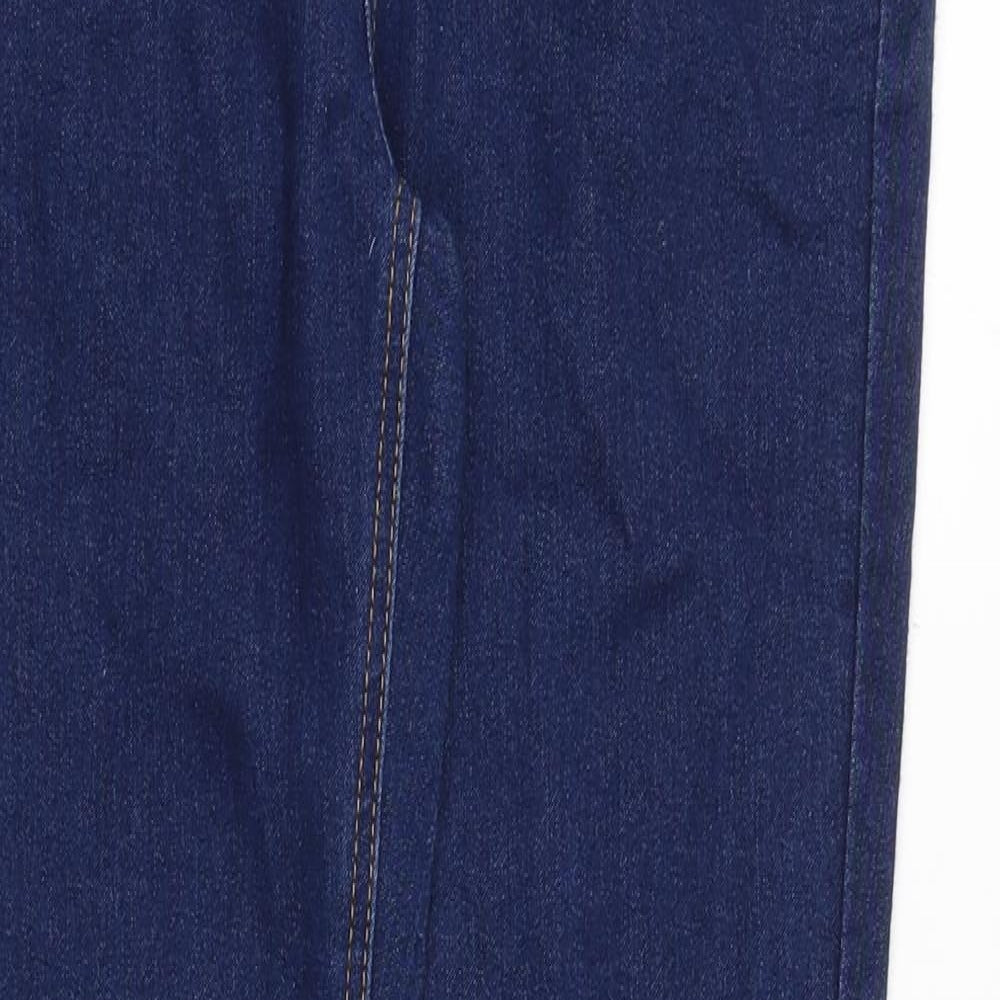 Miss Denim Womens Blue Cotton Skinny Jeans Size 10 Slim Zip