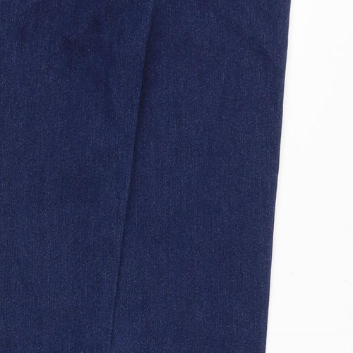 Miss Denim Womens Blue Cotton Skinny Jeans Size 10 Slim Zip