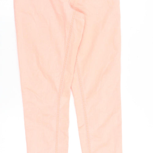 Miss Denim Womens Pink Cotton Skinny Jeans Size 12 Slim Zip