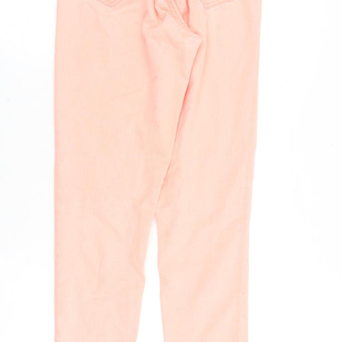 Miss Denim Womens Pink Cotton Skinny Jeans Size 12 Slim Zip