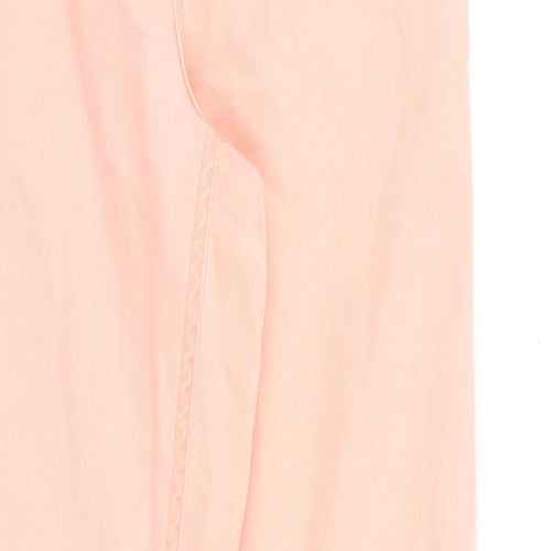 Miss Denim Womens Pink Cotton Skinny Jeans Size 12 Slim Zip