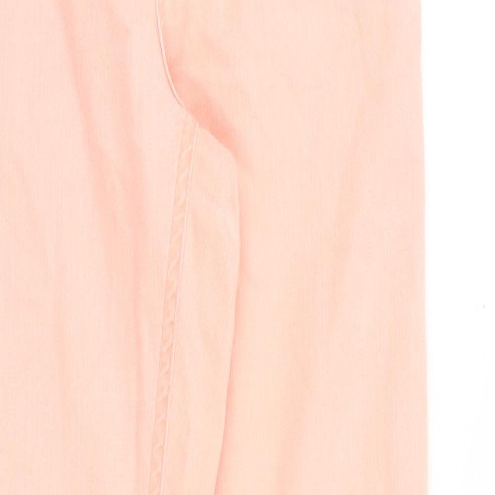 Miss Denim Womens Pink Cotton Skinny Jeans Size 12 Slim Zip