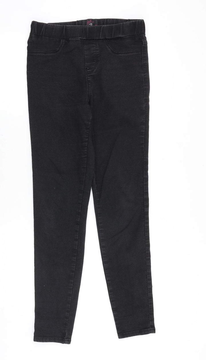 TU Womens Black Cotton Jegging Jeans Size M Slim