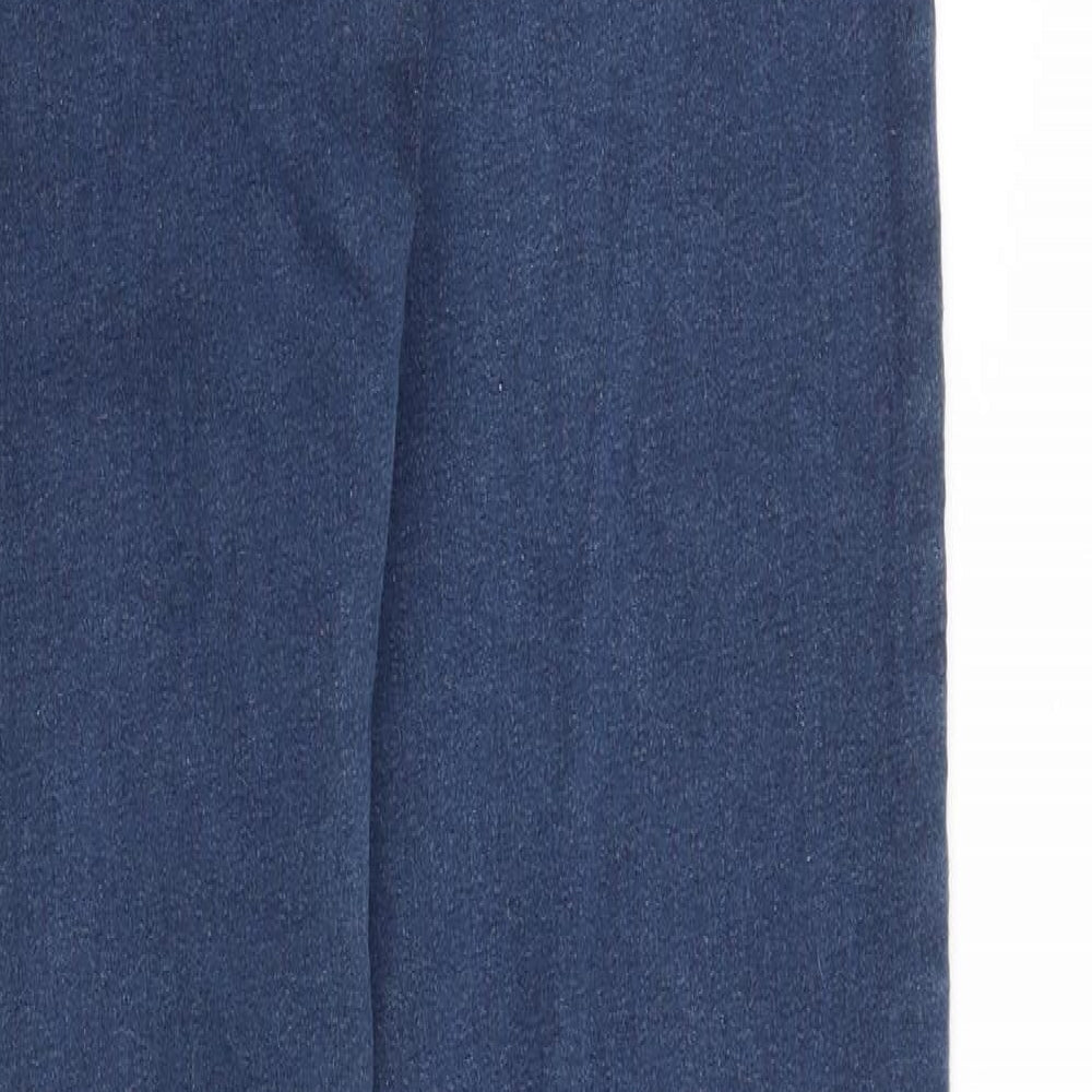 Denim & Co. Womens Blue Cotton Jegging Jeans Size 14 Slim Zip