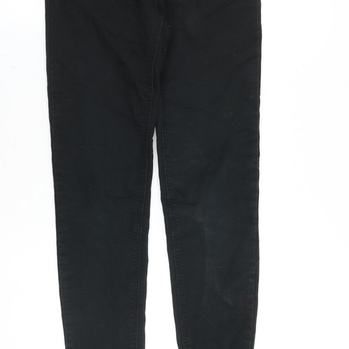 Denim & Co. Womens Black Cotton Skinny Jeans Size 6 Extra-Slim Zip
