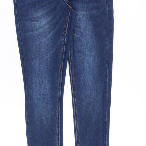 Asylum Denim Mens Blue Cotton Skinny Jeans Size 28 in Slim Zip