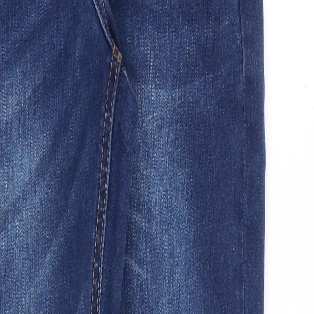 Asylum Denim Mens Blue Cotton Skinny Jeans Size 28 in Slim Zip