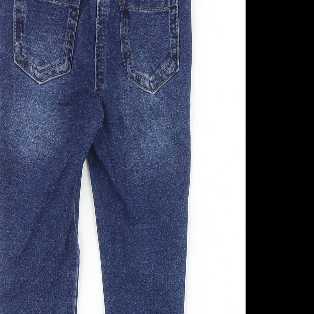 Matalan Baby Blue Cotton Jogger Jeans Size 9-12 Months L50 cm Pullover