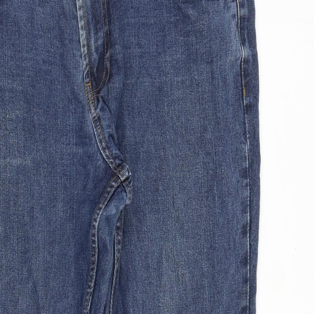 Maine Mens Blue Cotton Straight Jeans Size 36 in Regular Zip