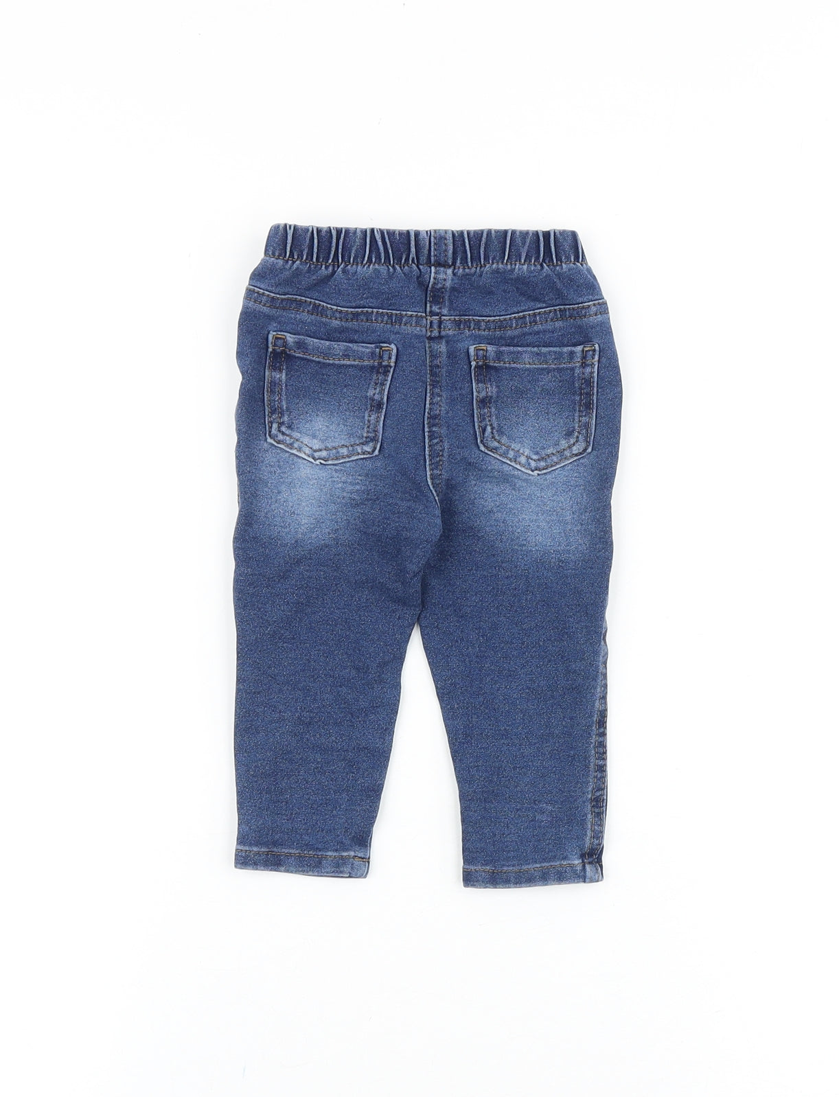 Matalan Baby Blue Cotton Jogger Jeans Size 9-12 Months L50 cm