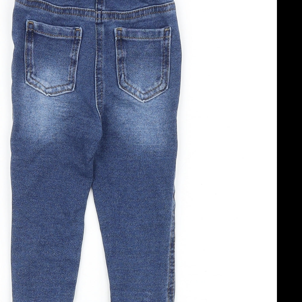 Matalan Baby Blue Cotton Jogger Jeans Size 9-12 Months L50 cm