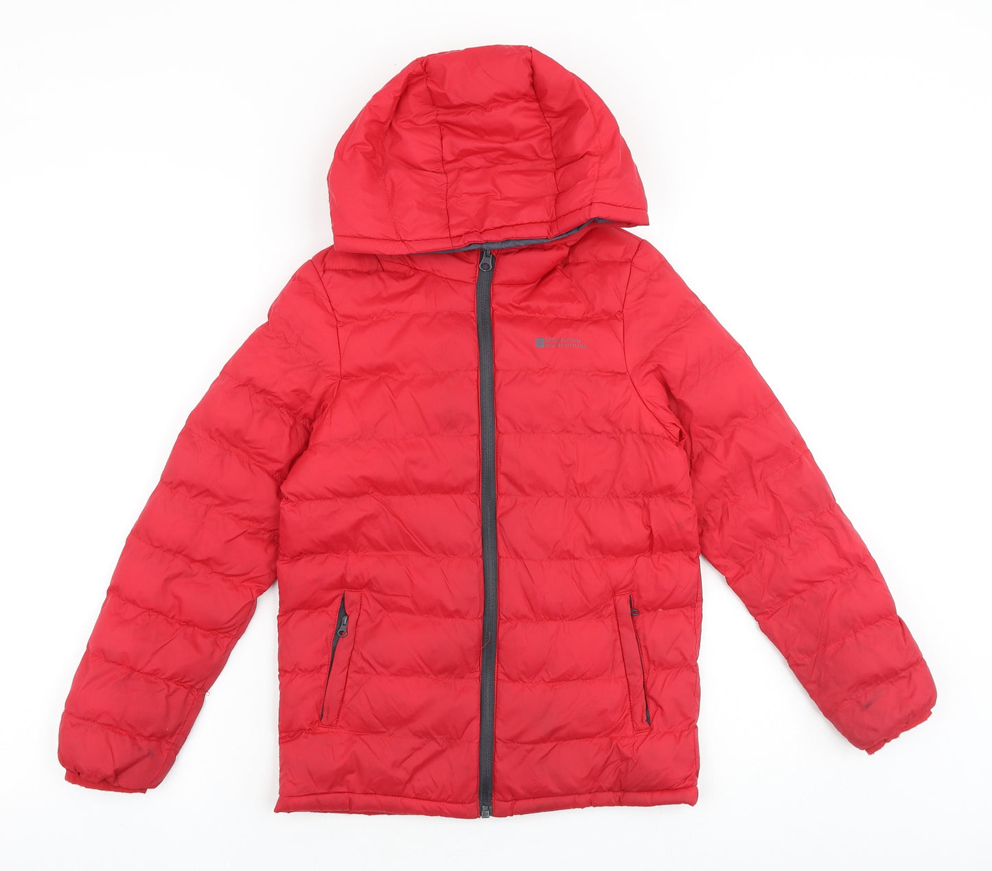 Mountain Warehouse Boys Red Quilted Jacket Size 9-10 Years Zip