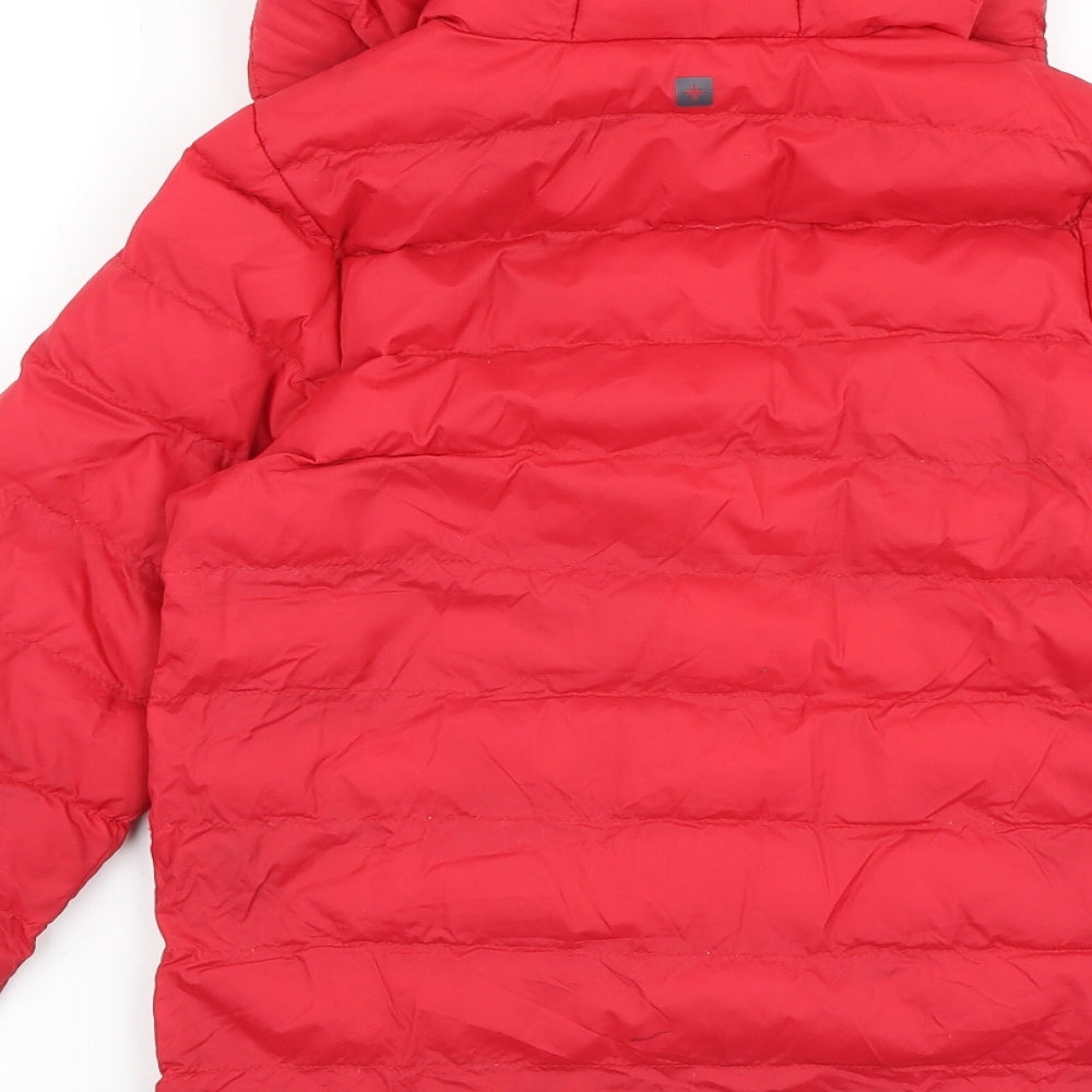 Mountain Warehouse Boys Red Quilted Jacket Size 9-10 Years Zip