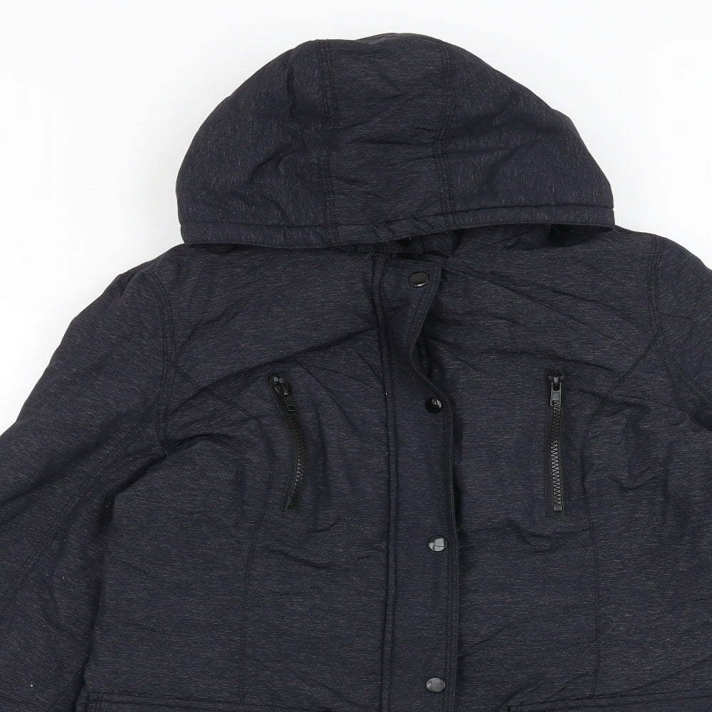 Gharani Strok Mens Grey Parka Coat Size L Zip