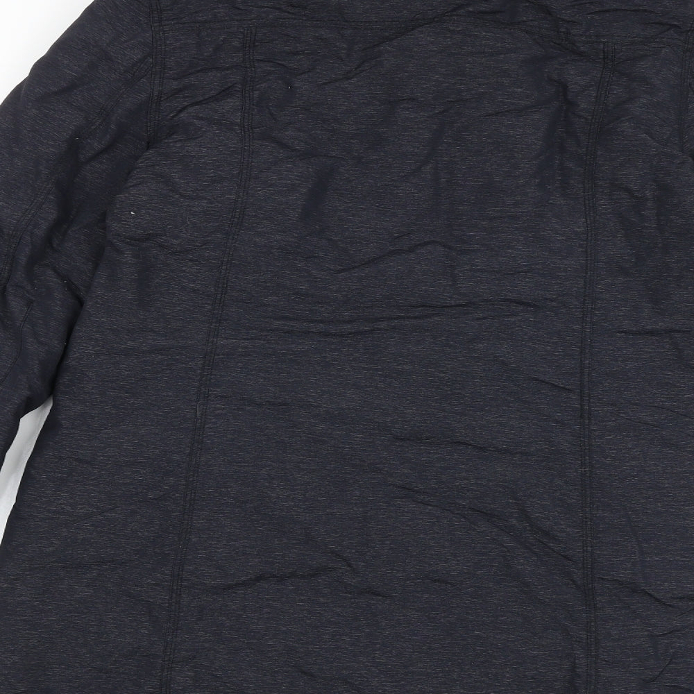 Gharani Strok Mens Grey Parka Coat Size L Zip