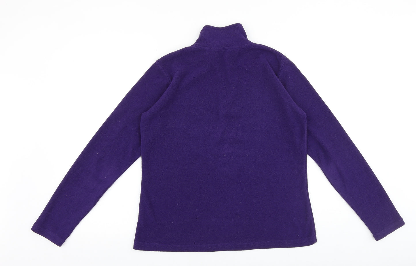 Freedom Trail Womens Purple Polyester Pullover Sweatshirt Size 10 Zip