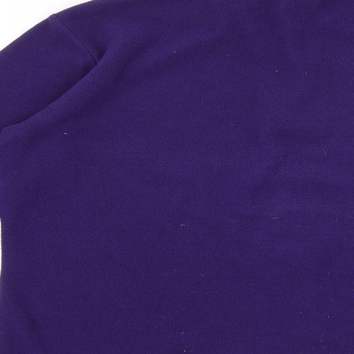 Freedom Trail Womens Purple Polyester Pullover Sweatshirt Size 10 Zip