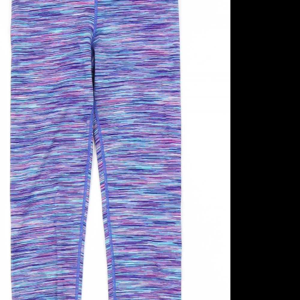 Athleta Girl Womens Multicoloured Polyester Compression Leggings Size 14 L30 in Regular