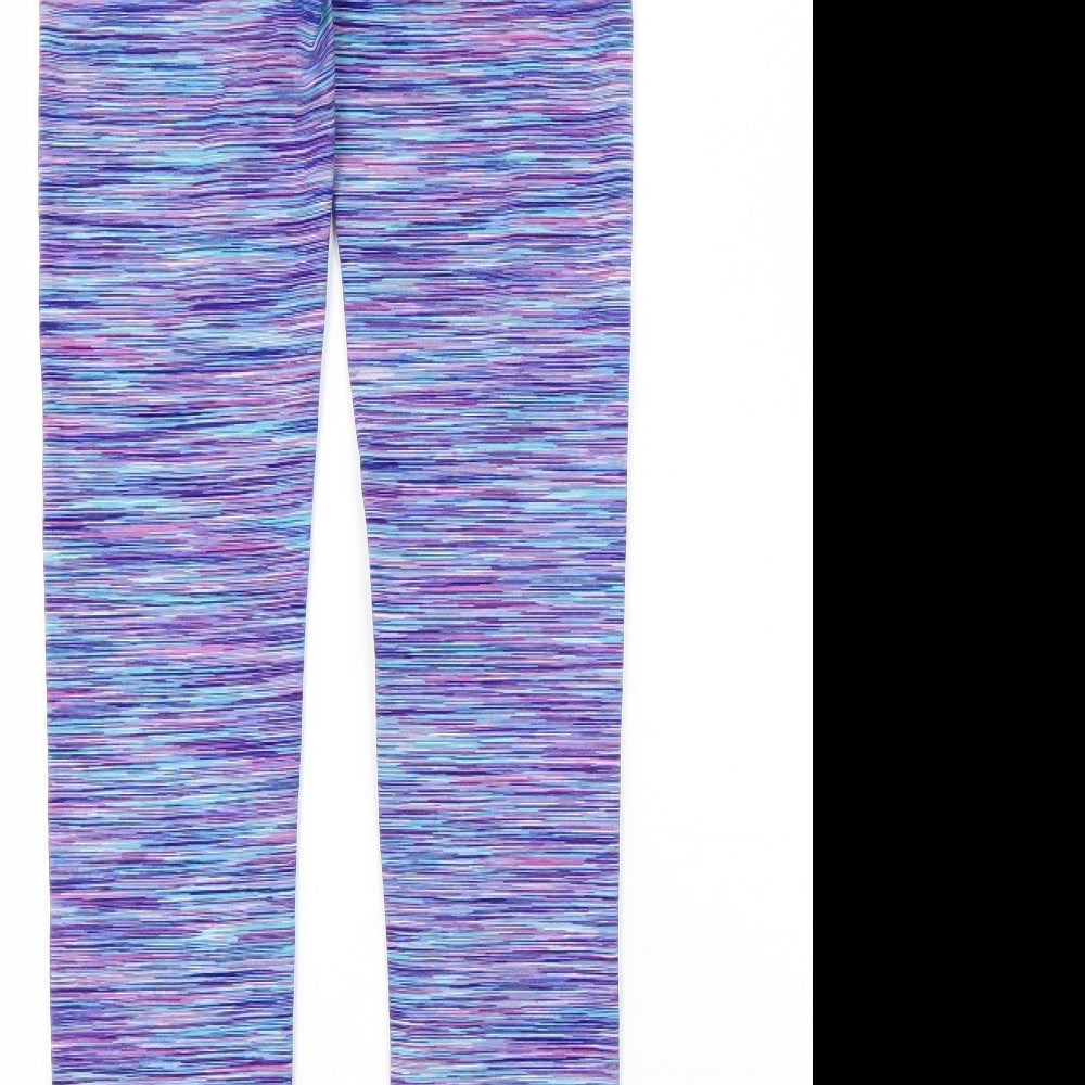 Athleta Girl Womens Multicoloured Polyester Compression Leggings Size 14 L30 in Regular