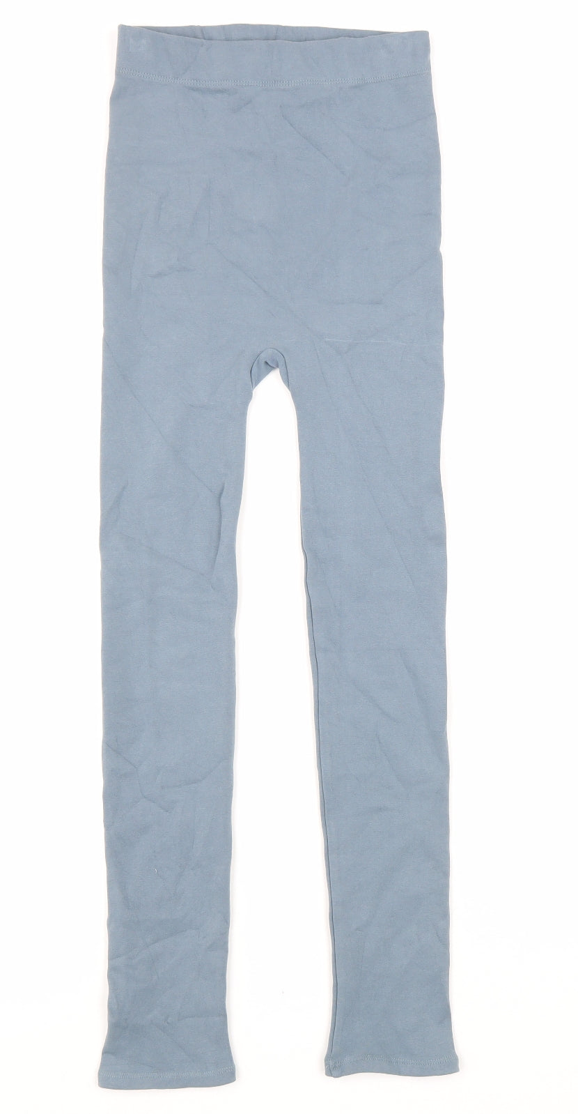 Zara Womens Blue Cotton Jogger Leggings Size XS L26 in