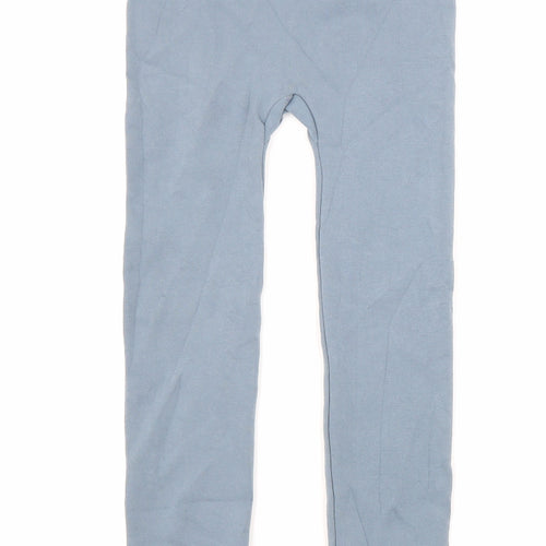 Zara Womens Blue Cotton Jogger Leggings Size XS L26 in