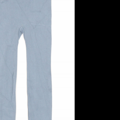 Zara Womens Blue Cotton Jogger Leggings Size XS L26 in