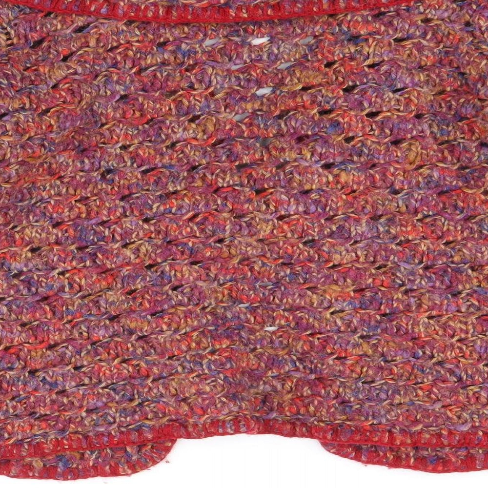 Per Una Womens Multicoloured Collared Acrylic Cardigan Jumper Size M - Tie Front