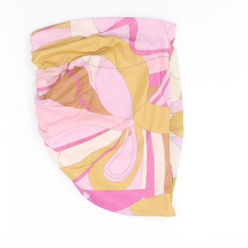 Preworn Womens Multicoloured Geometric Polyester Bandage Skirt Size 10
