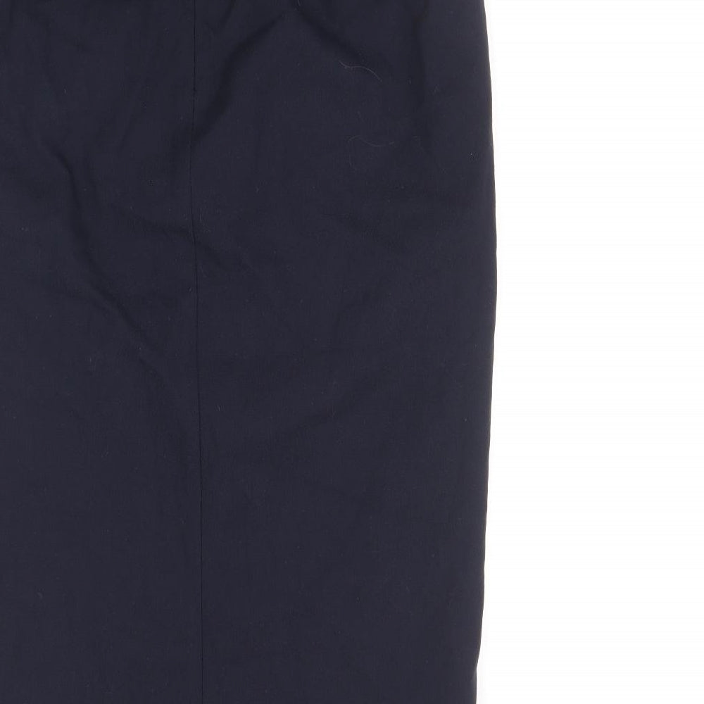 NEXT Womens Blue Polyester Straight & Pencil Skirt Size 8 Zip