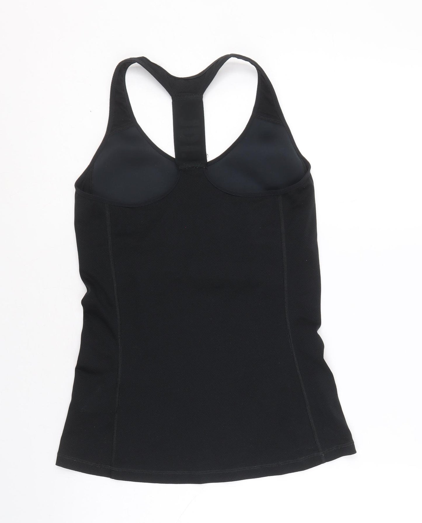 Nike Womens Black Polyester Basic Tank Size M Scoop Neck Pullover - Racerback