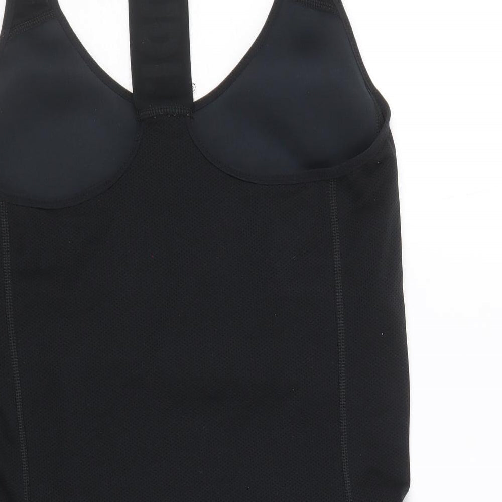 Nike Womens Black Polyester Basic Tank Size M Scoop Neck Pullover - Racerback