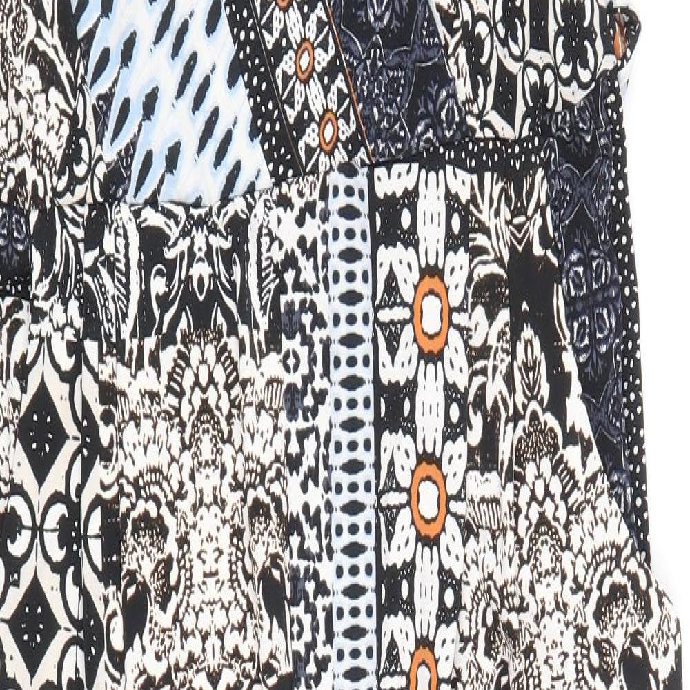 Wallis Womens Multicoloured Paisley Polyester Jumpsuit One-Piece Size 12 Pullover