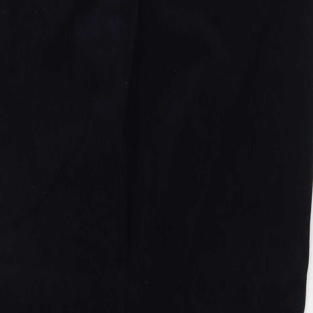 John Lewis Womens Blue Cotton Trousers Size 16 Regular Zip
